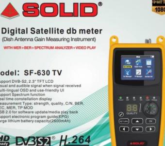 Solid SF-630 TV Digital Satellite dB Meter