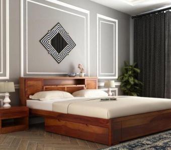 Rustic Comforts, Modern Prices: Wooden Beds at 45% Discount!