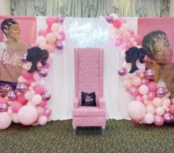 Obtain exclusive party rentals for Sweet 16 Decorations from the Brat Shack