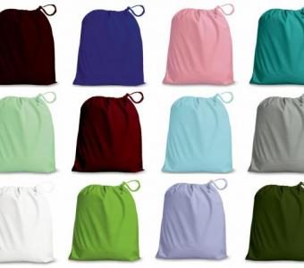Boost your brand visibility with Bags-n-aprons' coloured polycotton drawstring bags.