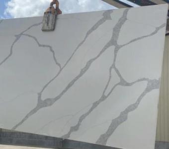 Calacatta Divine quartz countertops slab