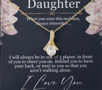 Shop To My Daughter Necklace From Dad Online At Pkt's Jewelry Gift Shop LLC