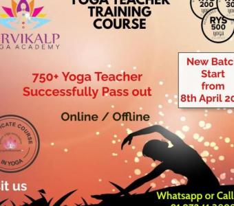 Join 200 Hr, 300 Hr, 500 Hr Yoga Teacher Training Course Online, Offline