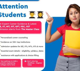 Admission Alerts for JEE, Premium Courses & UCEED Updates - The Master Class