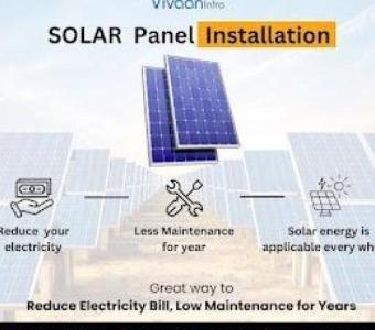 solar panel installation by Vivaan Infra Satellite, Ahmedabad