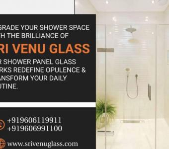 Elegant Glass Divider in Bathroom :Sri Venu Glass