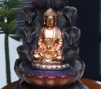 Serene Buddha Water Fountain for Vivars Home