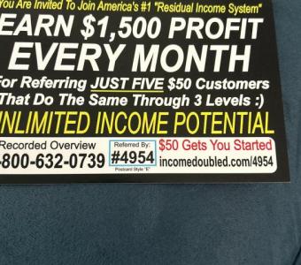 Limited Time Offer -Double Your Income Starting at $50