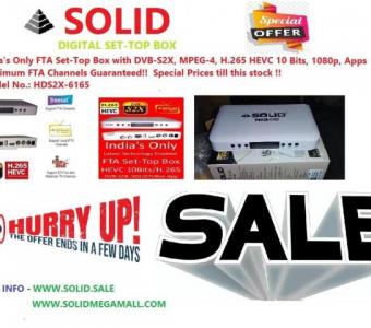 SOLID HDS2X-6165 H.265 10Bits HEVC DVB-S2X FullHD FTA Set-Top Box