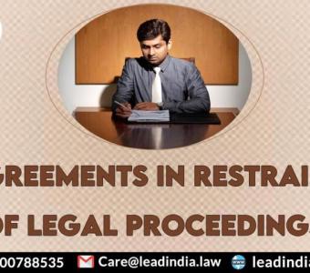 agreements in restraint of legal proceedings | law firm | legal firm