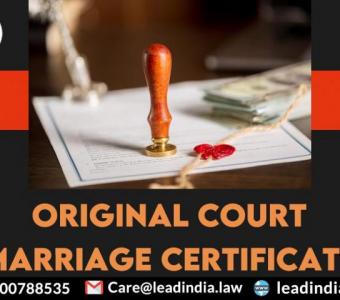 Original Court Marriage Certificate