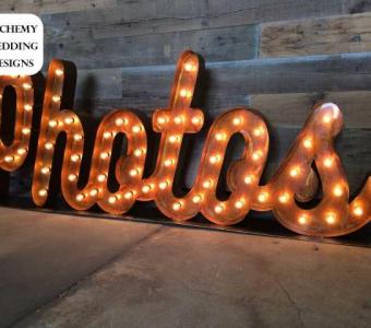 Elegant Marquee Light Letters for Any Event