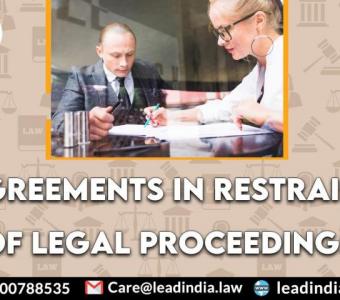 agreements in restraint of legal proceedings | top legal firm | law firm