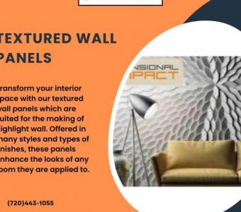 Textured Wall Panels as Ornamental and Decorative Wall Fashion and Add-ons