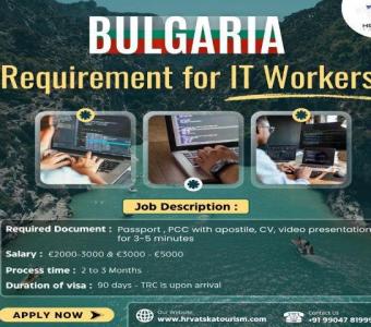 Bulgaria Requirement For IT worker