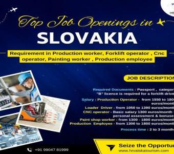 Job Vacancies in Slovakia: Forklift, CNC, and More!