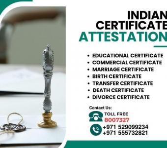 Indian Certificate Attestation in Dubai