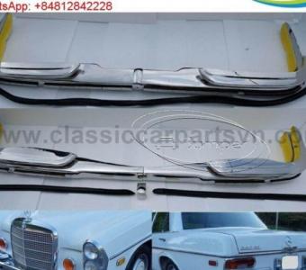 Mercedes Benz W108 W109 bumpers with rubber