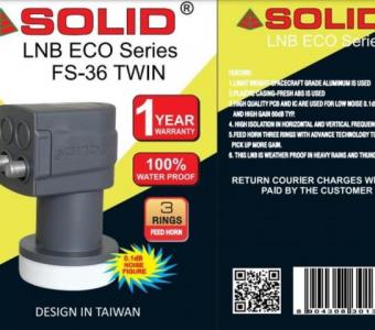 SOLID FS-36 Eco Series Universal Twin LNB