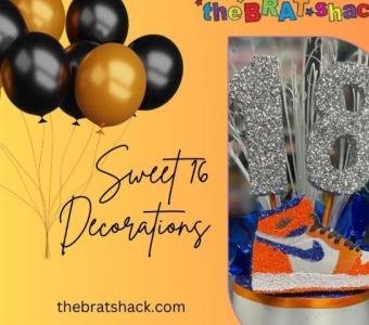 Obtain exclusive party rentals for Sweet 16 Decorations from the Brat Shack