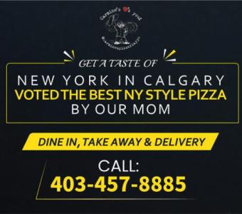 Experience the best pizzas in Calgary at Carmine's Pizzeria!