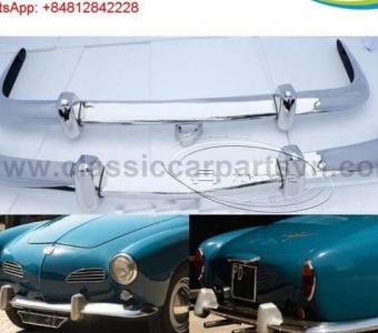 Volkswagen Karmann Ghia Euro style bumpers (1955 – 1966) by stainless steel new