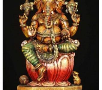 Wooden Ganesh Statues